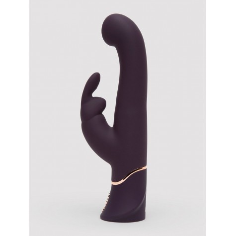 Фиолетовый вибратор-кролик Greedy Girl G-Spot Stroker Rabbit Vibrator - 24,1 см.